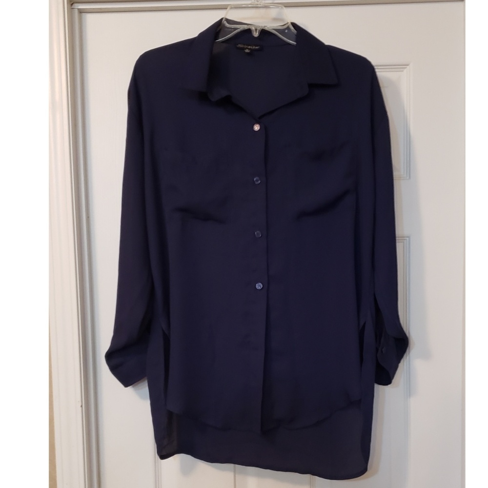 Shinestar Blue Button Down